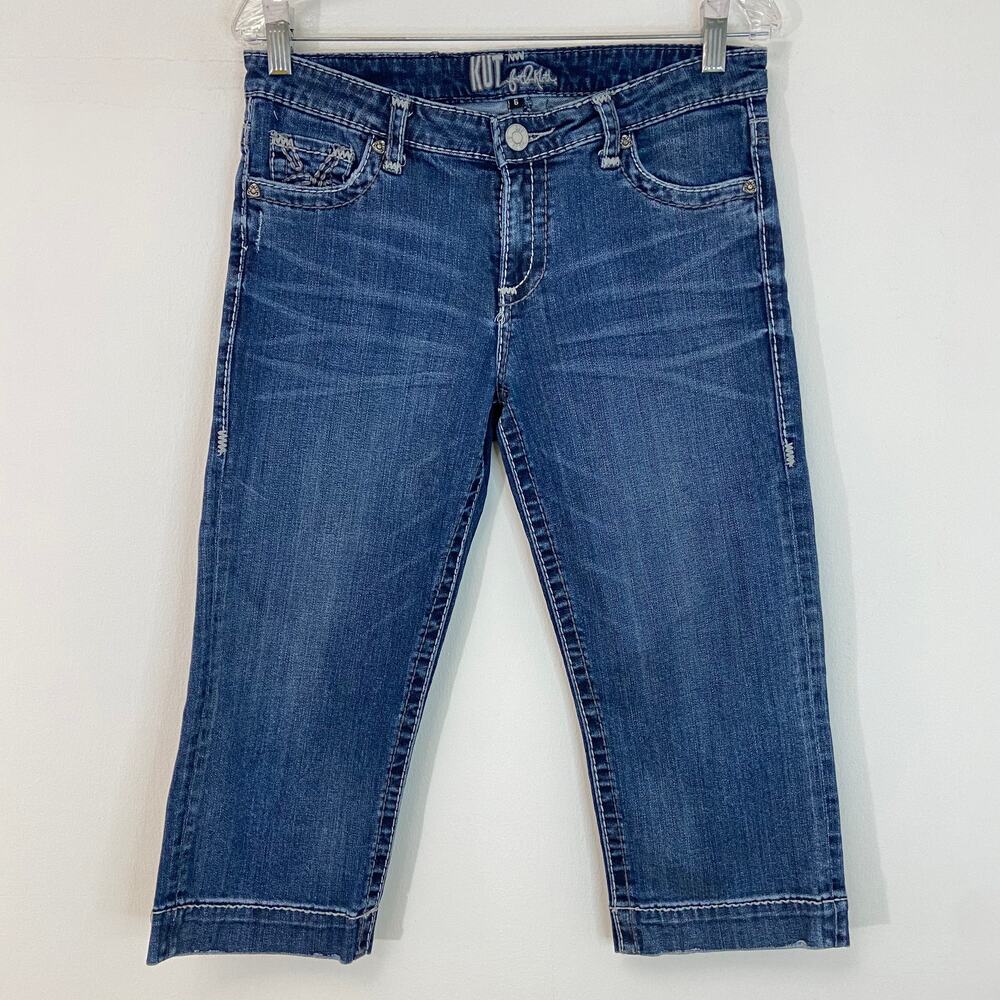 Kut from the Kloth Cropped Denim Capri Jeans